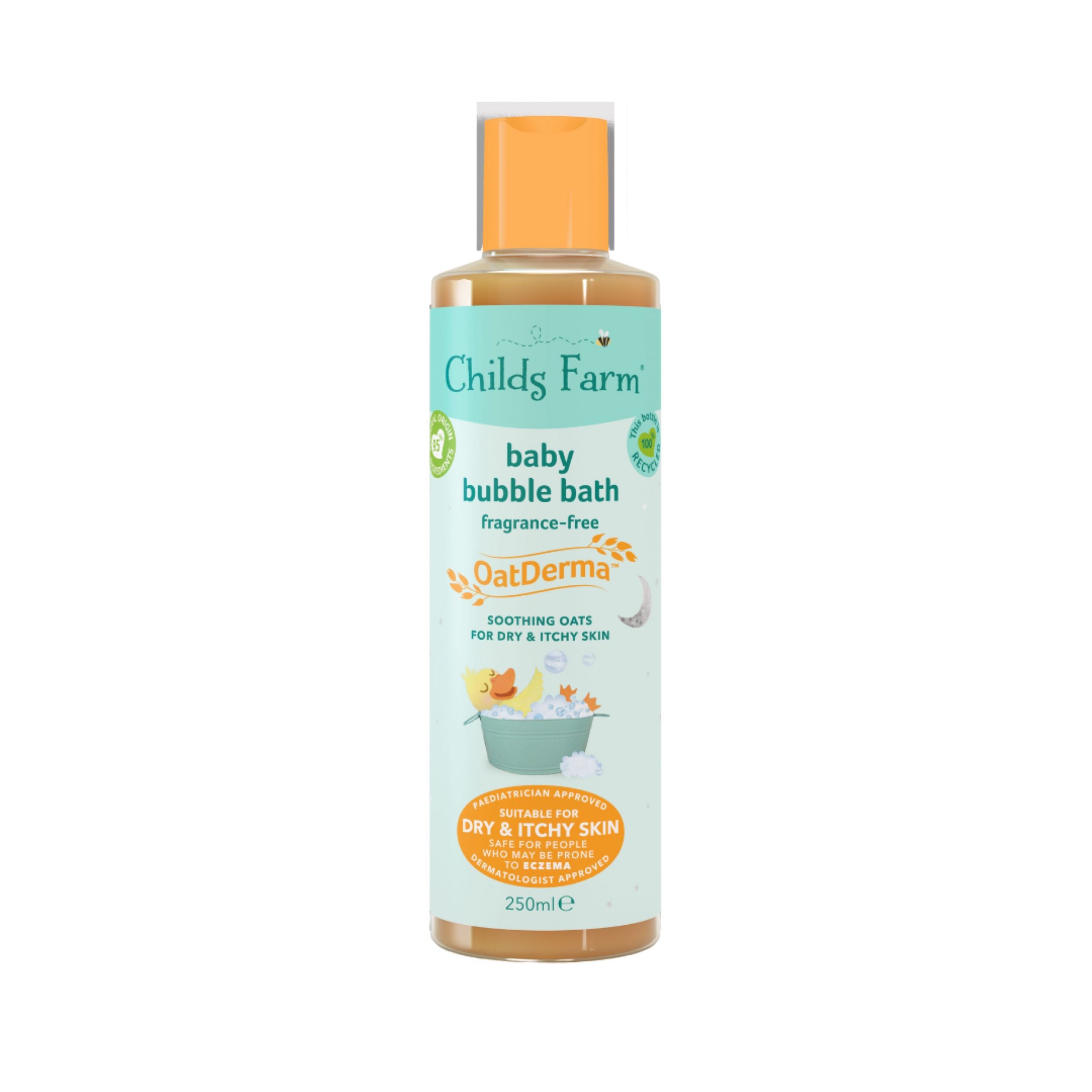 Childs Farm OatDerma Baby Bubble Bath Fragrance-Free 250ml