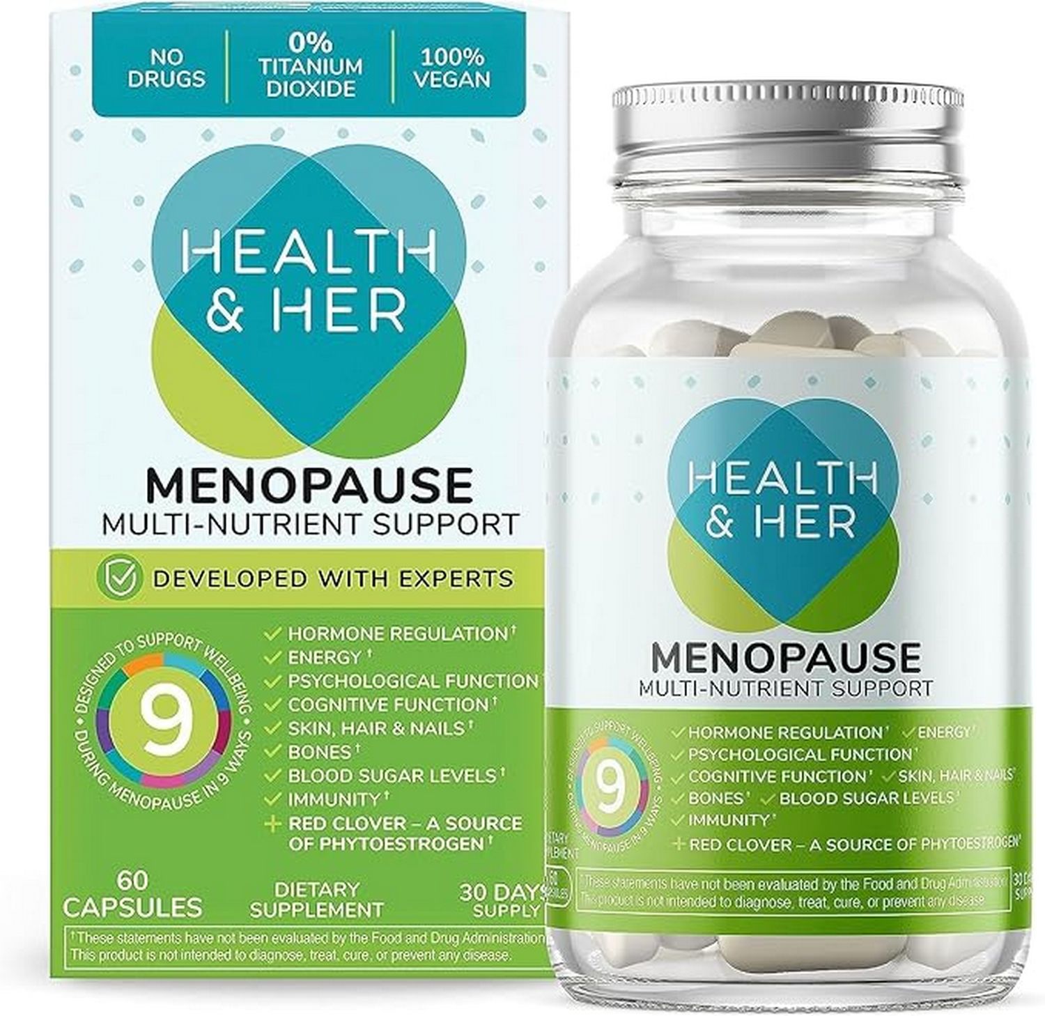 Health & Her Menopause Multi Nutrient Support Supplement 60S