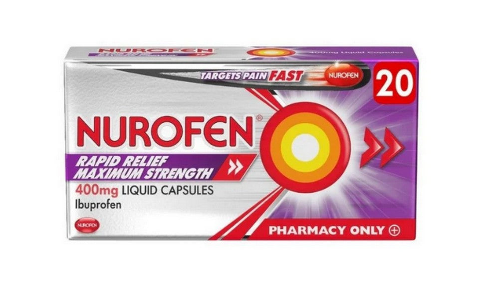 Nurofen Rapid Relief Maximum Strength Ibuprofen 400mg Liquid Capsules