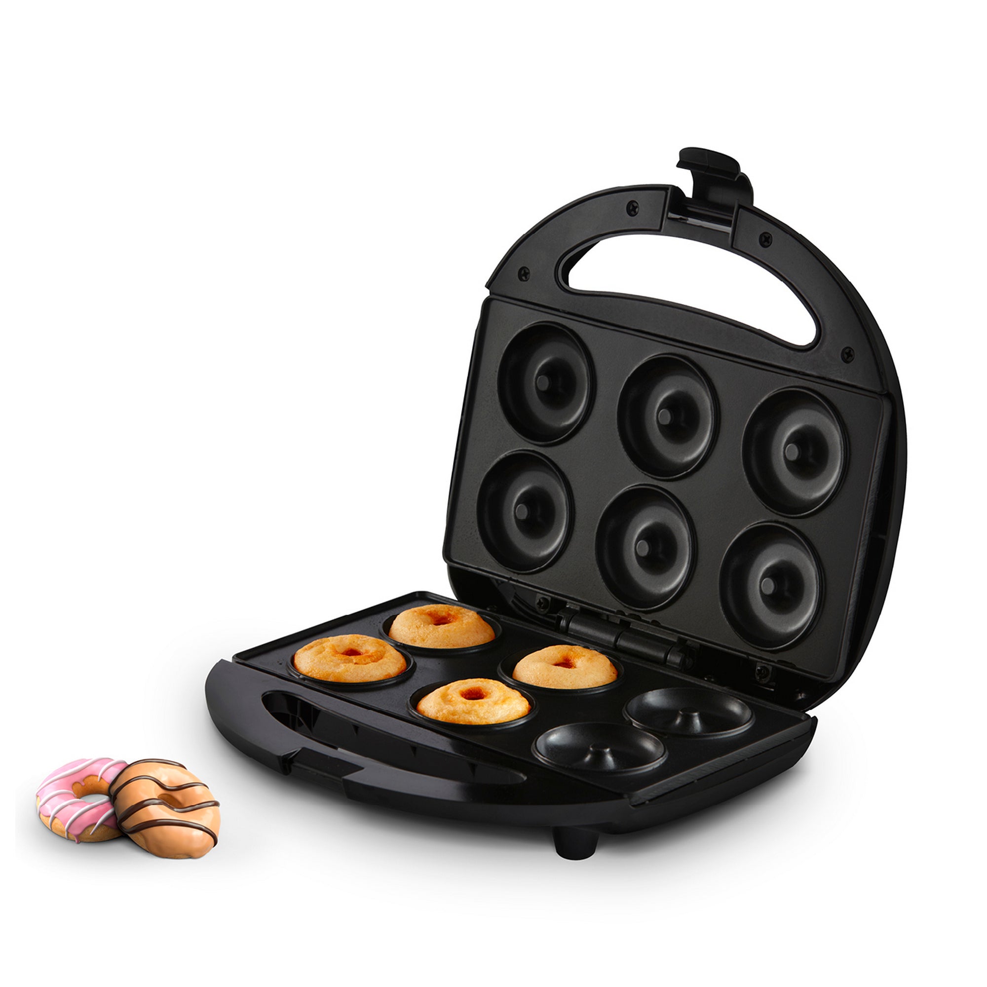 1200W Mini Donut Maker Machine for Kid-Friendly Breakfast, Makes 7