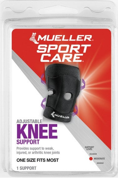Mueller Adjustable Knee Support, Open Patella, – Locatel Health & Wellness  Online Store