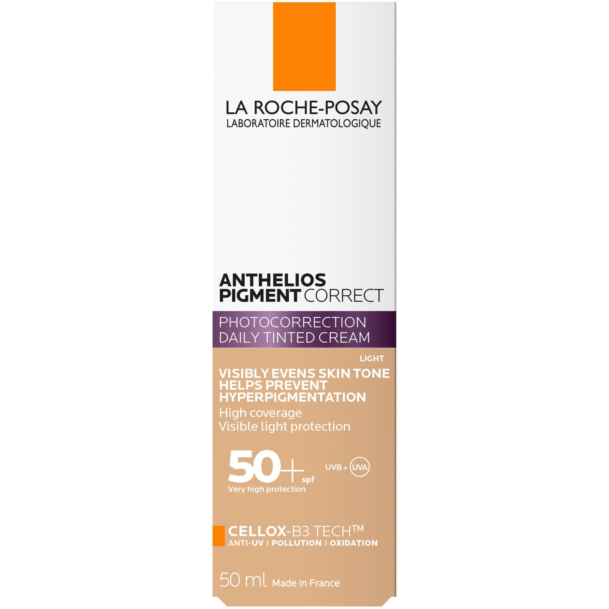 La Roche Posay Anthelios Pigment Correct Sun Cream SPF50 For Hyperpigmentation 50ml Box