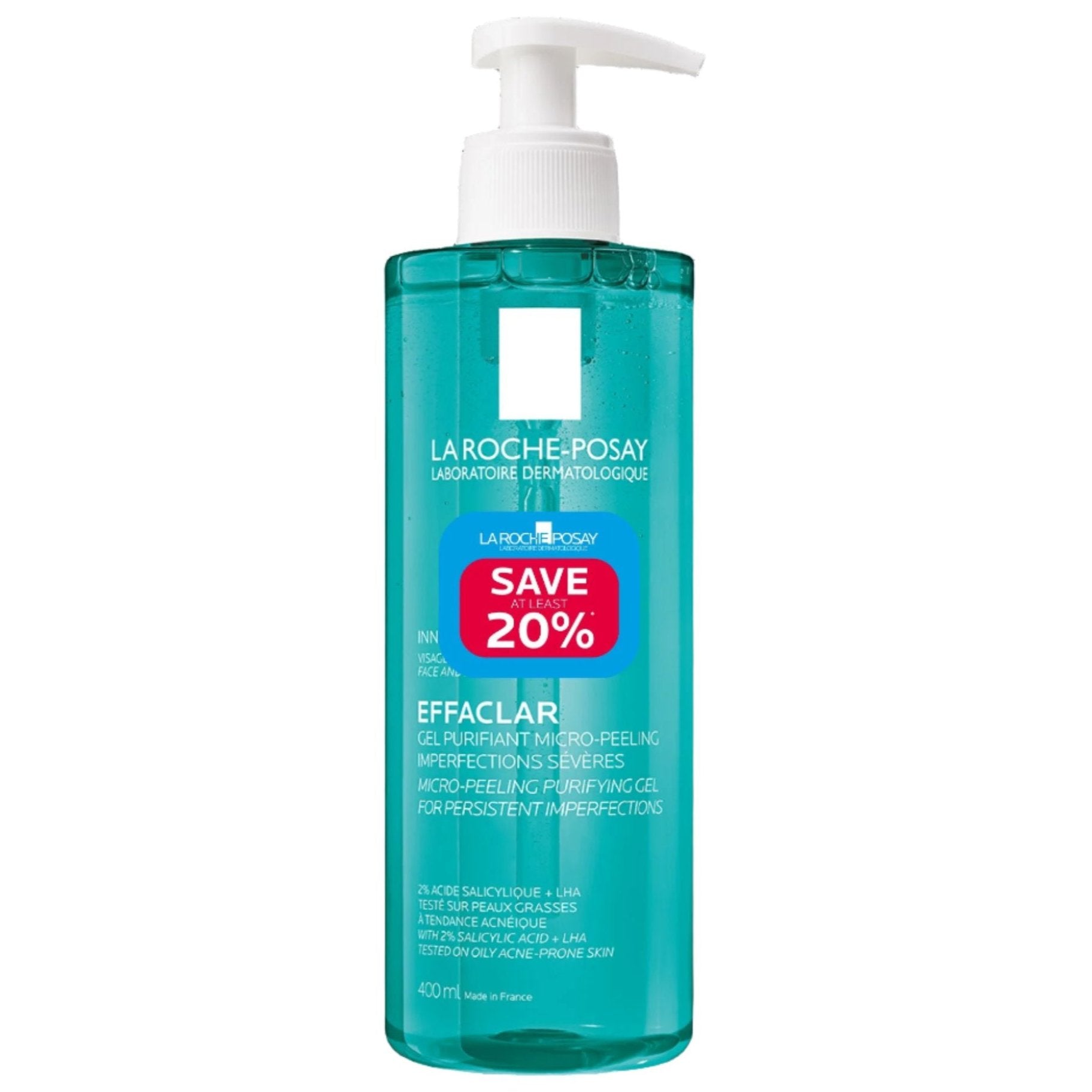 La Roche Posay Special Offer 20% Effaclar Micro Peeling Purifying Gel Cleanser 400ML