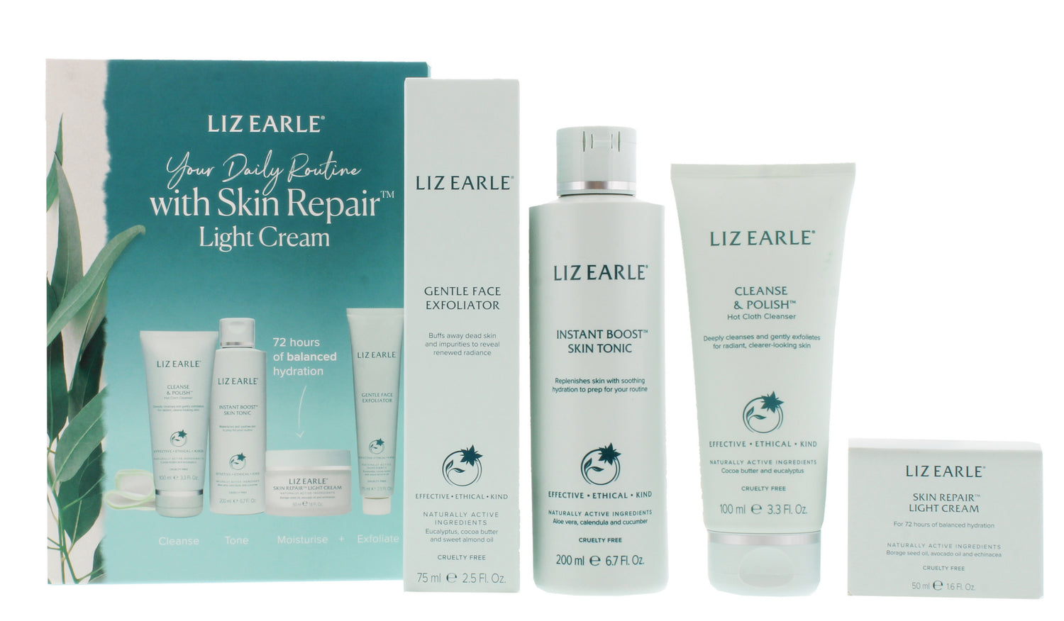 LIZ EARLE YOUR DAILY ROUTINE WITH SKIN REPAIR SET 