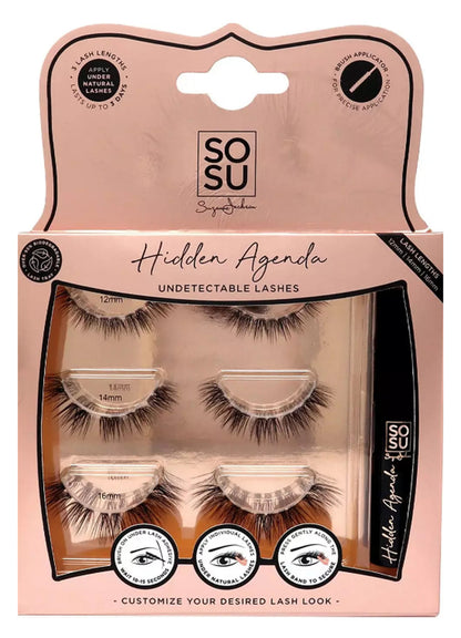 SOSU HIDDEN AGENDA UNDETECTABLE GOLD BOX LASHES 3S