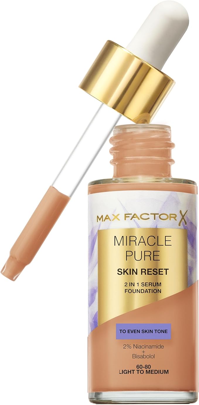 Max Factor Miracle Pure Serum Foundation Light - Medium 30ML