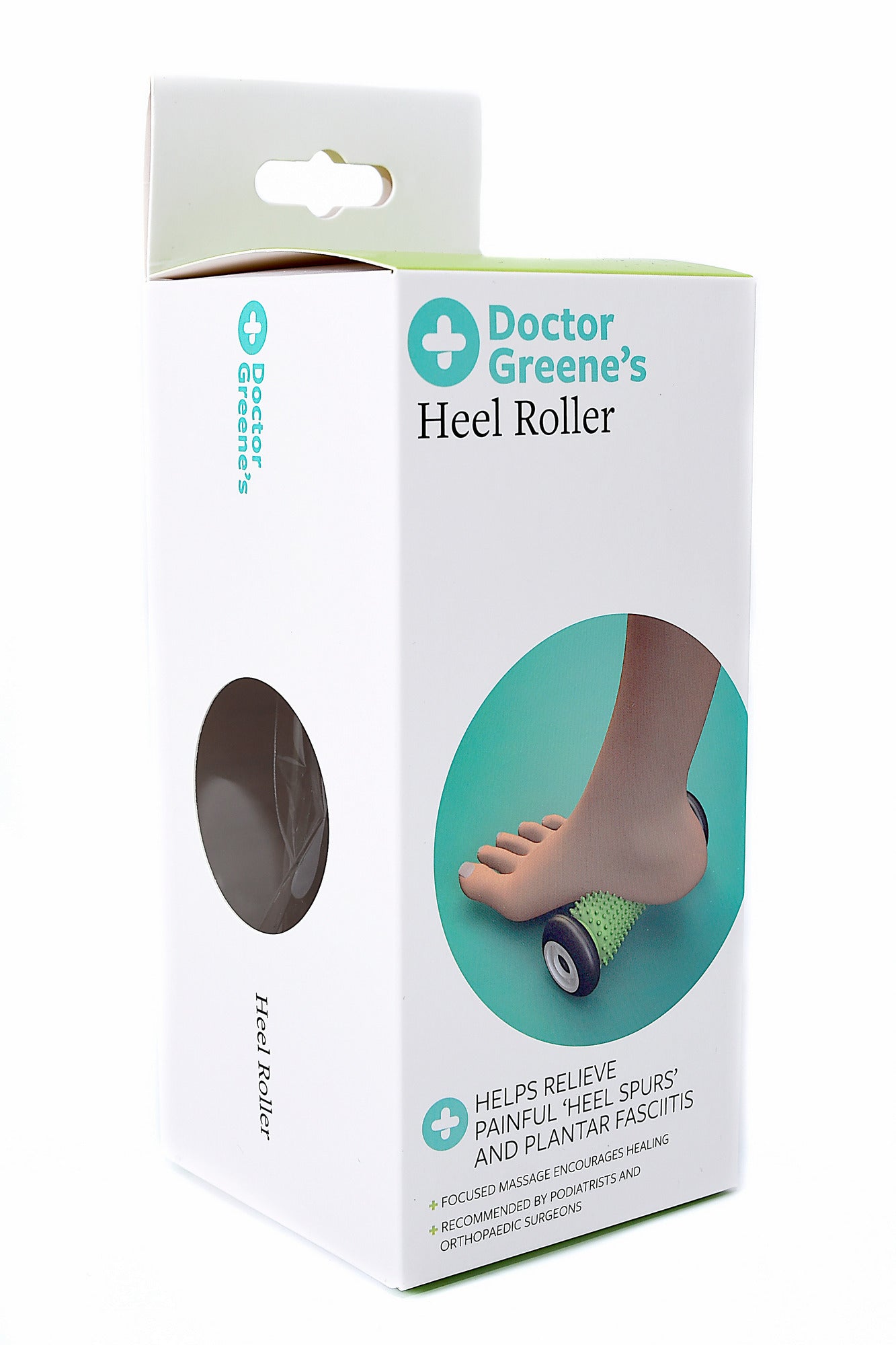 Doctor Greenes Heel Roller side of packet