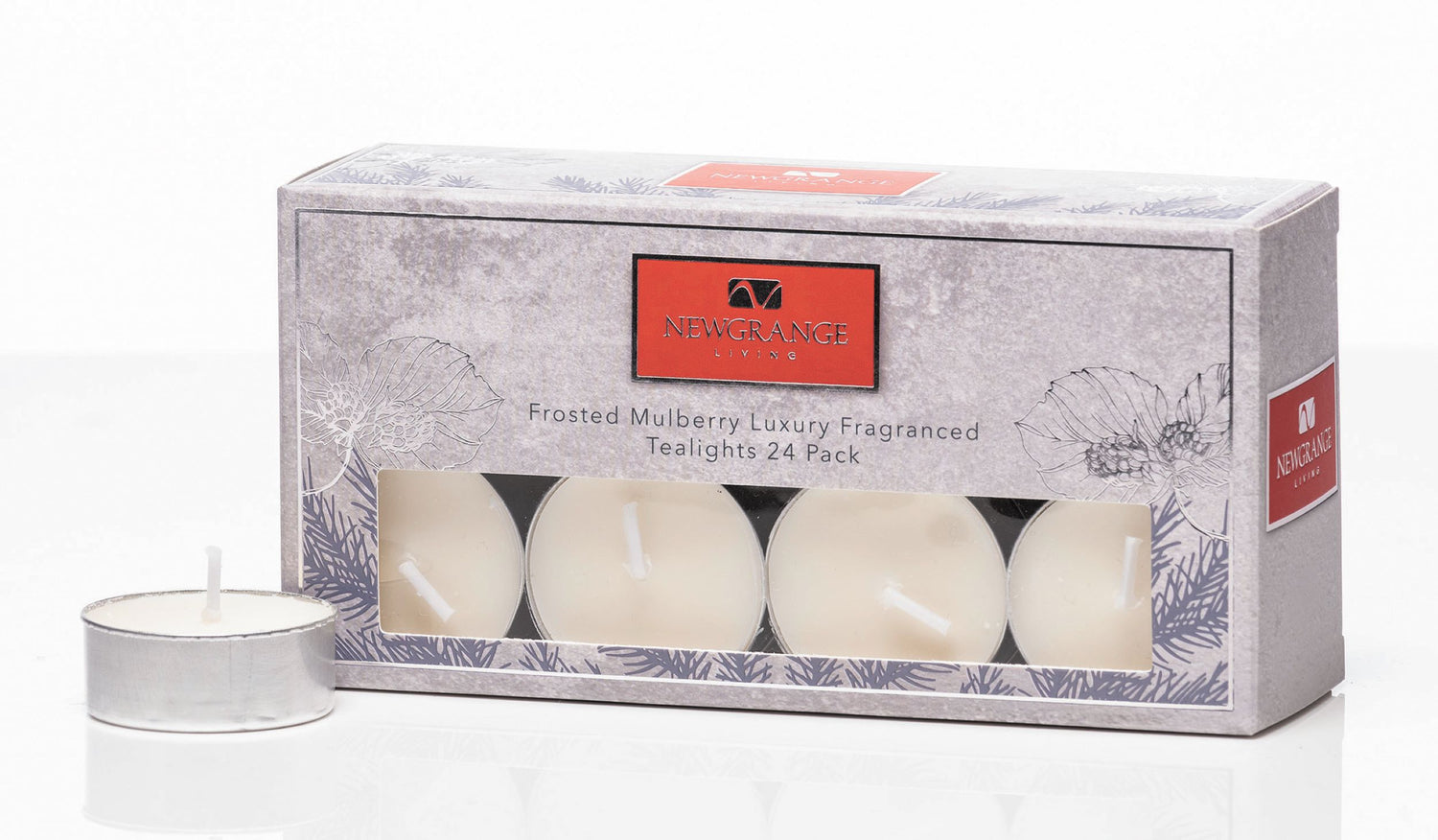 NEWGRANGE Frosted Mulberry Luxury Scented T-Lights