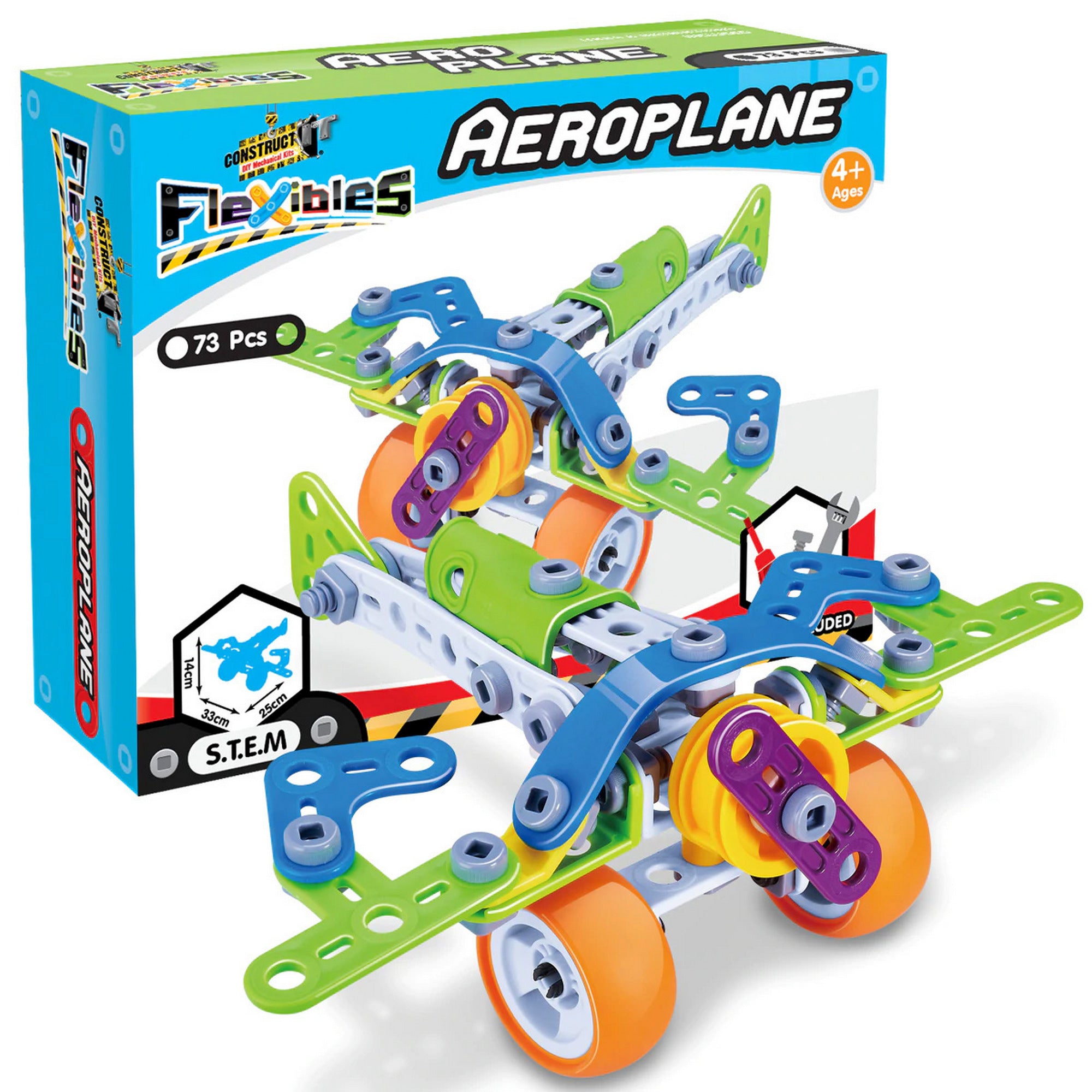 Flexibles Construct-IT Aeroplane Set