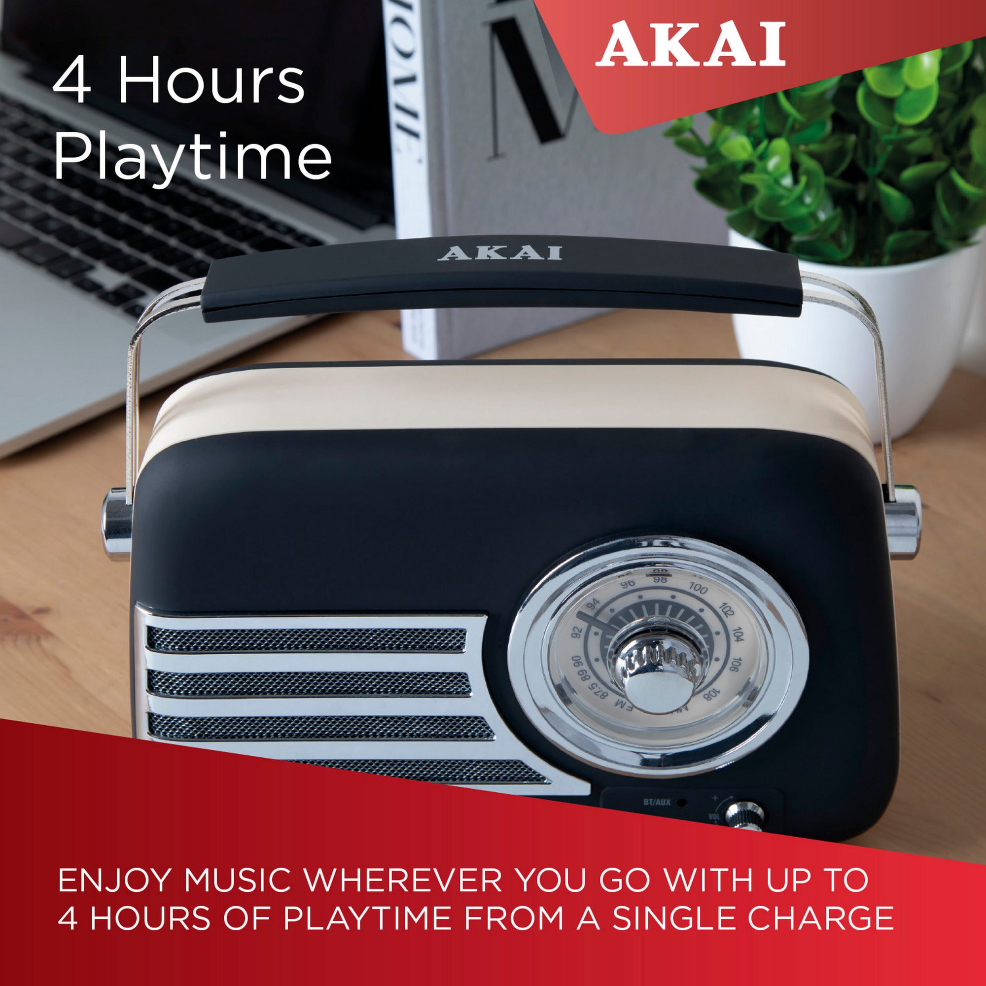 Akai AM/FM Vintage Retro Radio 