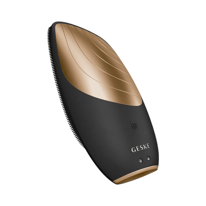 Geske Black And Gold Sonic Thermo Facial 6 In 1 Brush