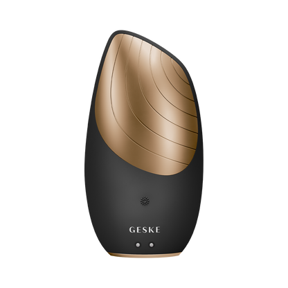 Geske Black And Gold Sonic Thermo Facial 6 In 1 Brush