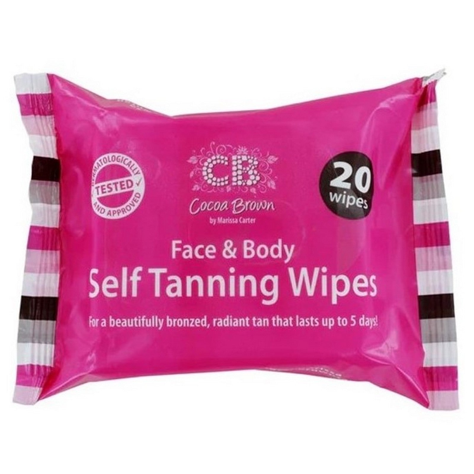 Cocoa Brown Self Tanning Wipes - Easy &amp; Streak-Free Glow