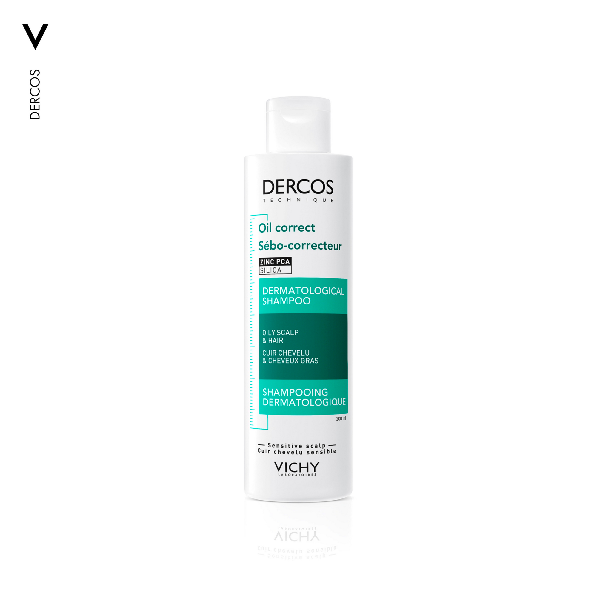 VICHY DERCOS OIL CONTROL SHAMPOO 200ML | NEXT DAY SHIPPING