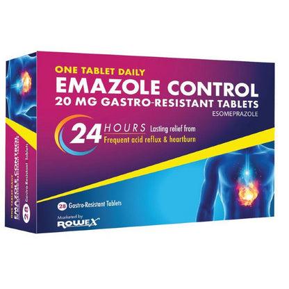 Emazole Control 20MG Gastro Resistant Tablets 28S