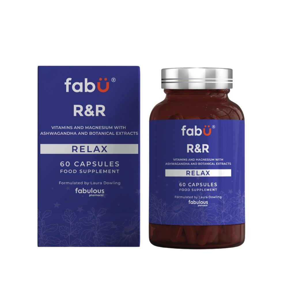 FabU R&amp;R Relax 60 Capsules - Stress Relief &amp; Relaxation Support