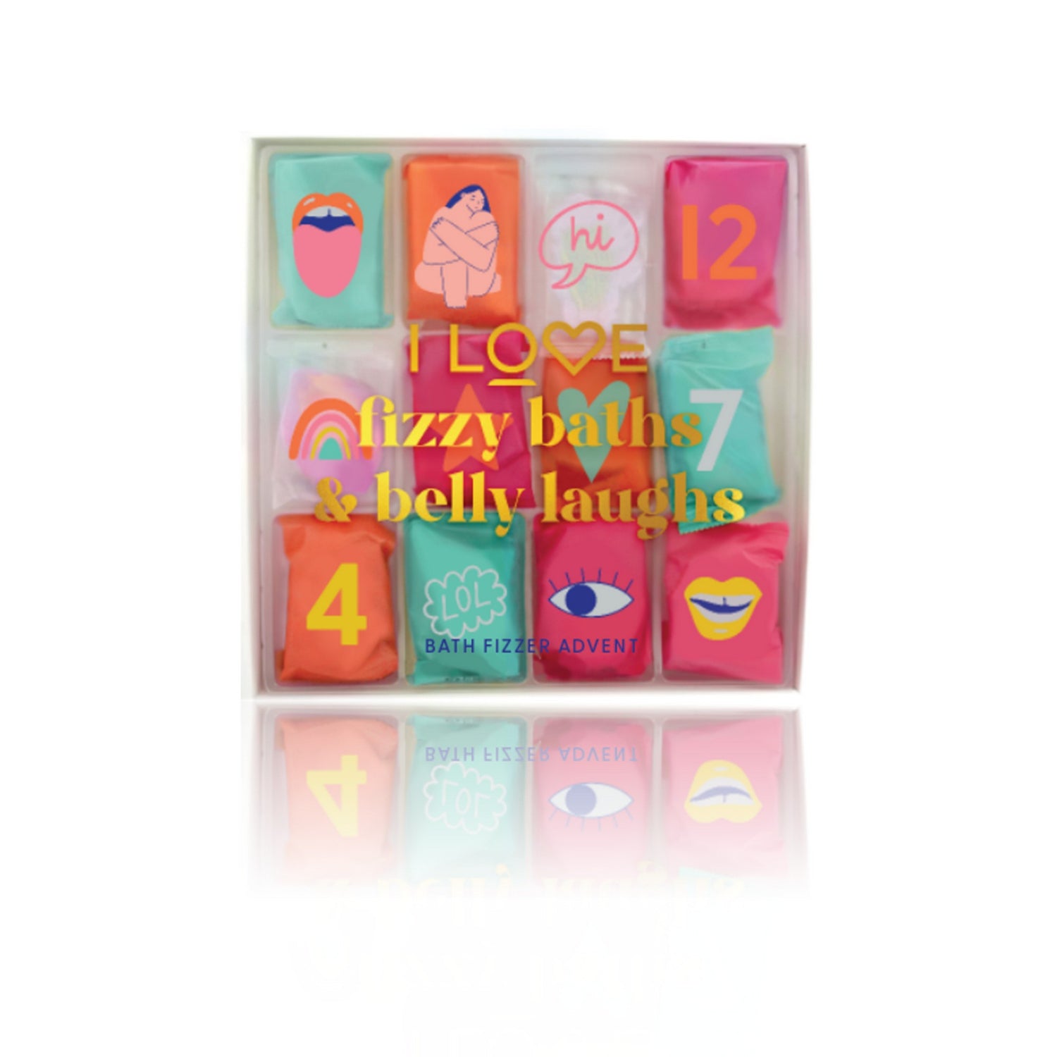 I LOVE FIZZY BATHS &amp; BELLY LAUGHS 12 PIECE SET 