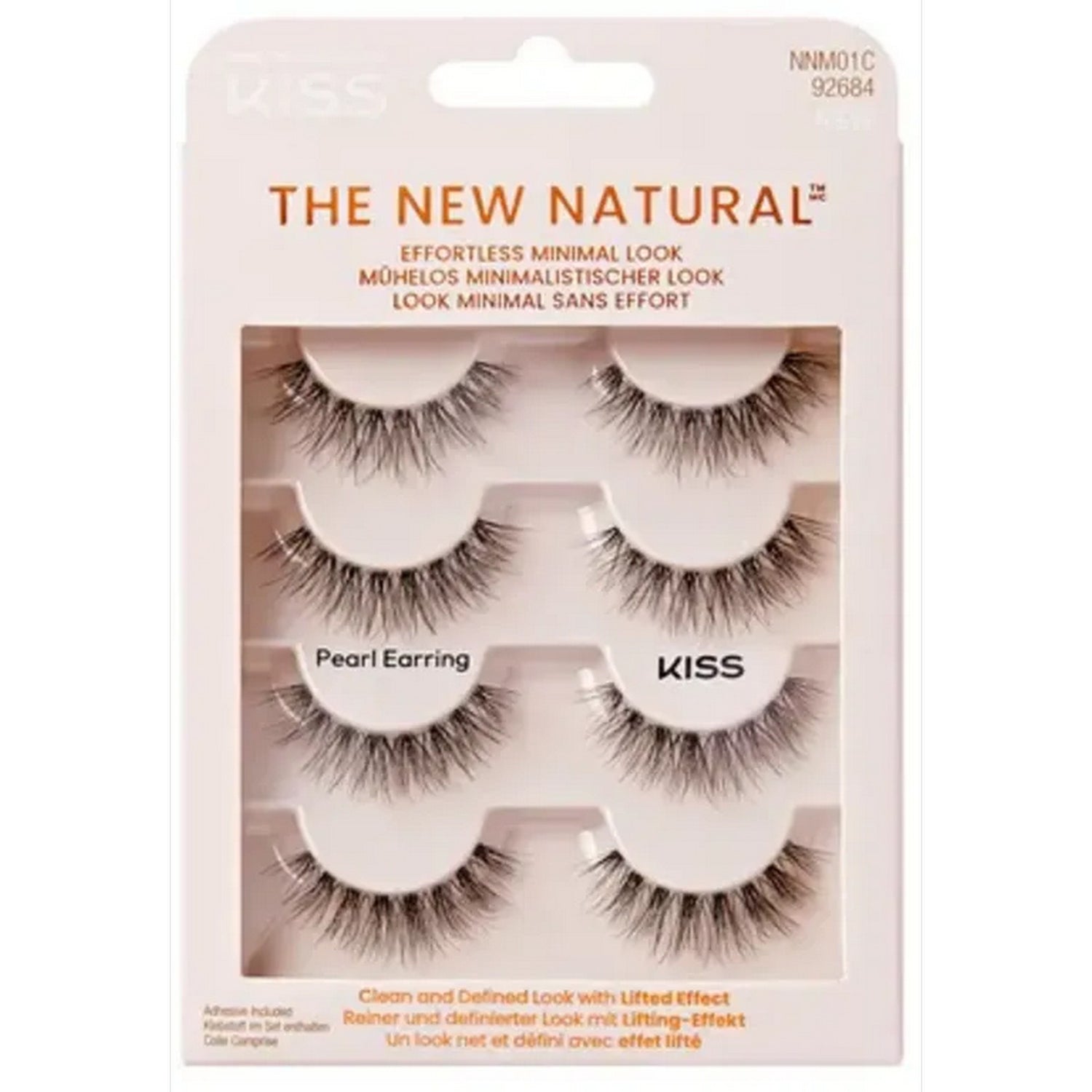 Kiss The New Natural Multipack Lashes 01 Pearl Earring