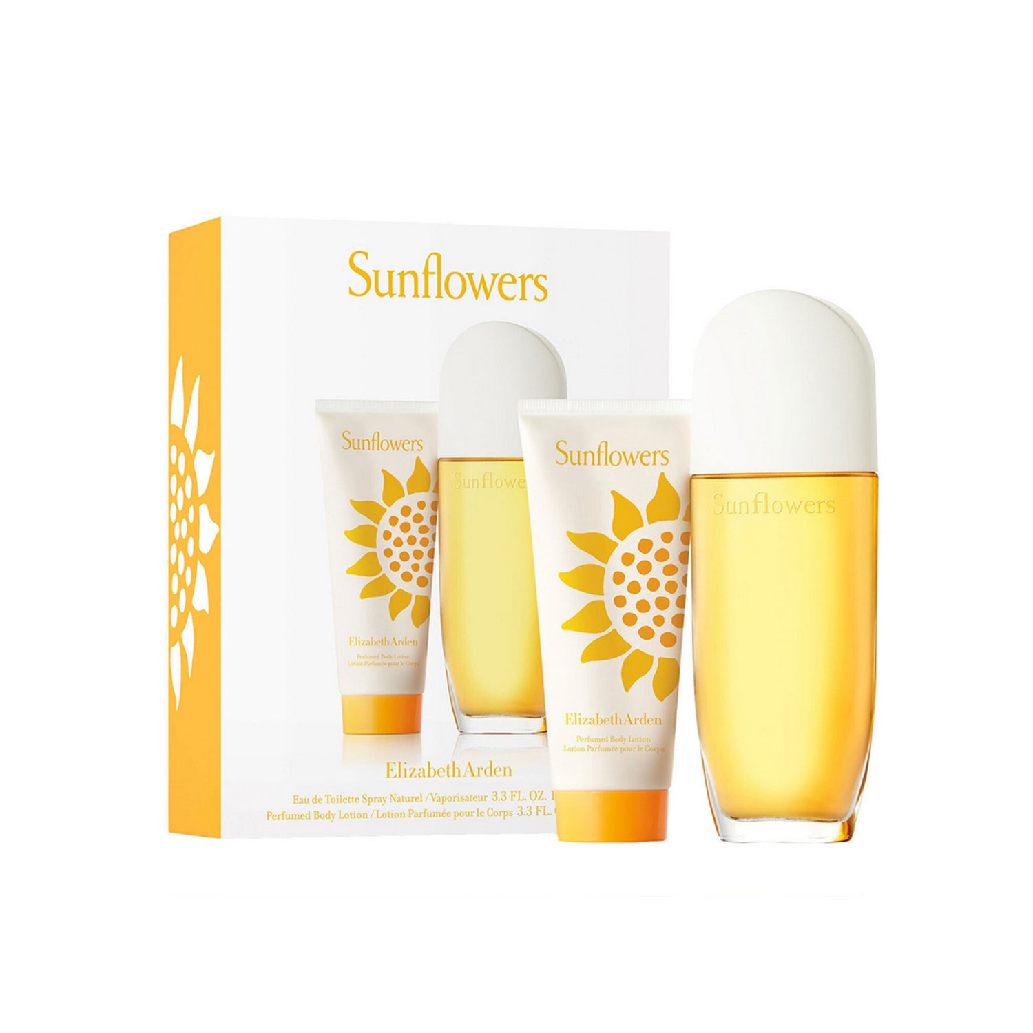 ELIZABETH ARDEN SUNFLOWERS EDT 100ML 2 PIECE SET 