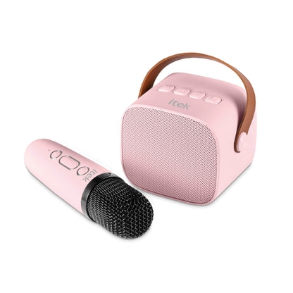 Itek 5W Bluetooth Speaker With Wireless Mic Pink