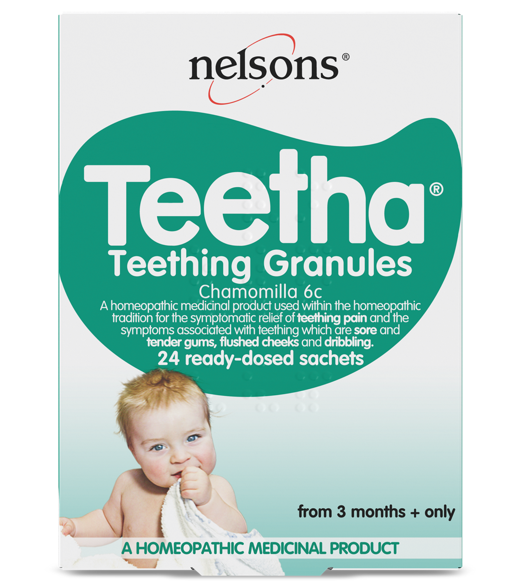 Nelsons Teetha Teething Granules 24 Sachets - Baby Teething Relief