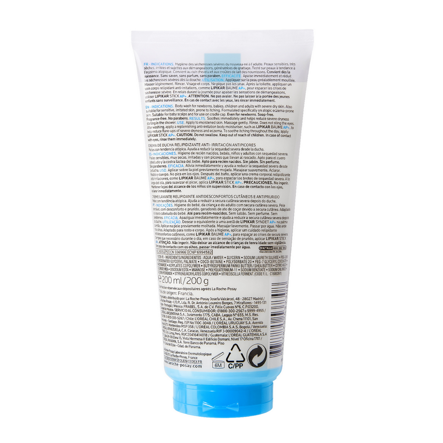 La Roche Posay Lipikar Syndet AP+ Body Wash 200ml