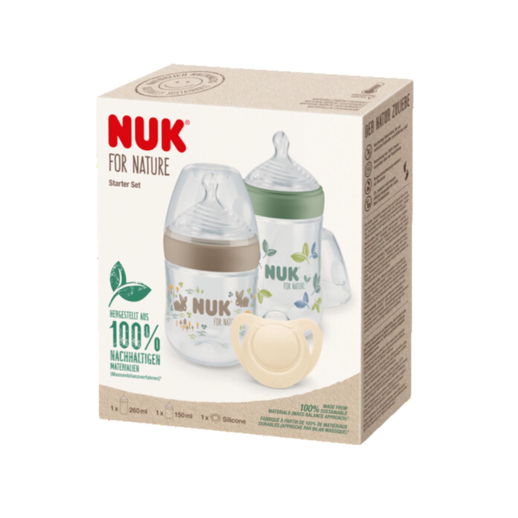 Nuk nature sense starter sales pack