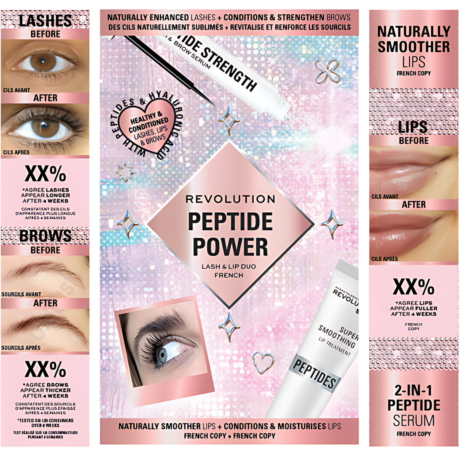 Revolution Peptide Prep Lash + Lip Set Xmas