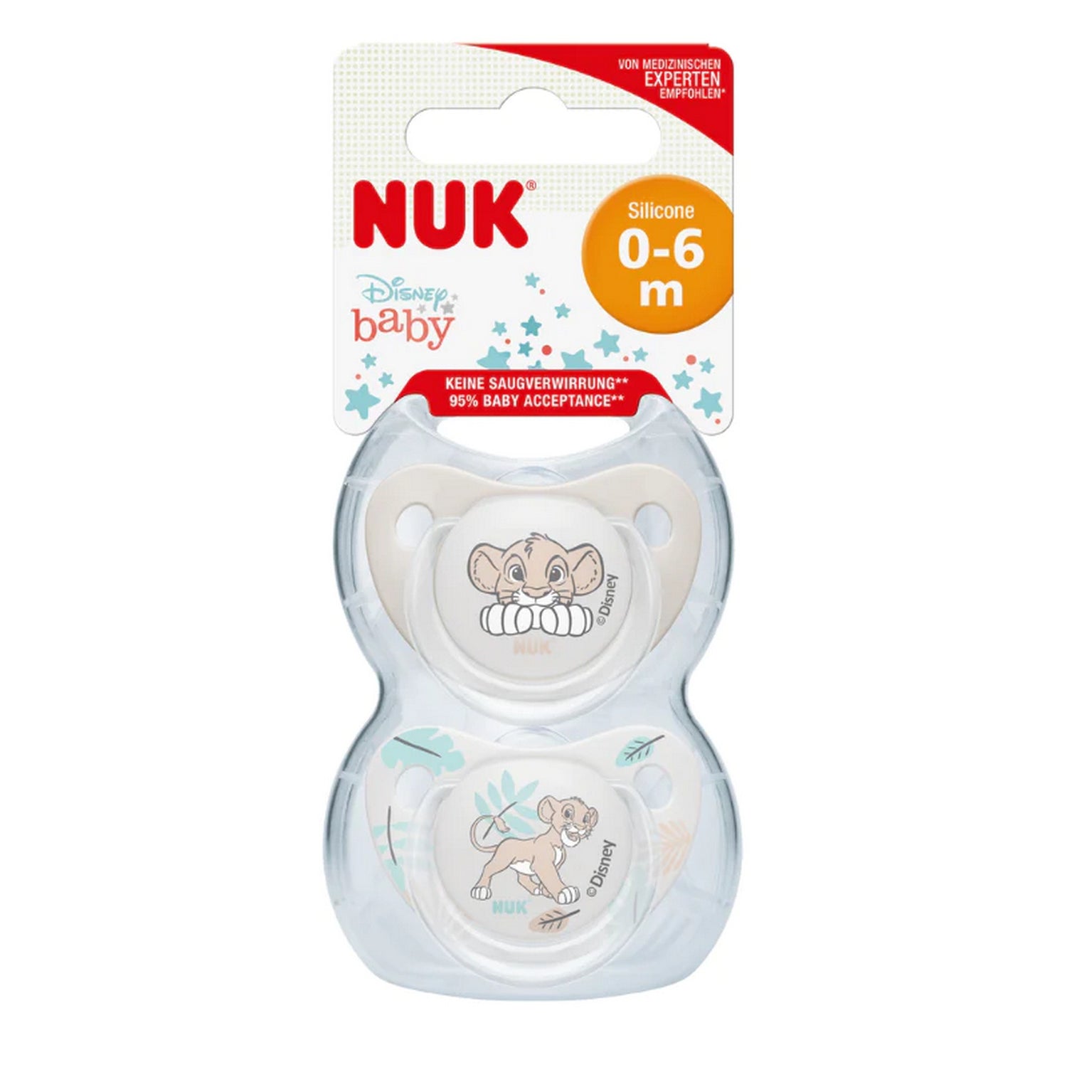 NUK Lion King Size 1 Soothers 2x
