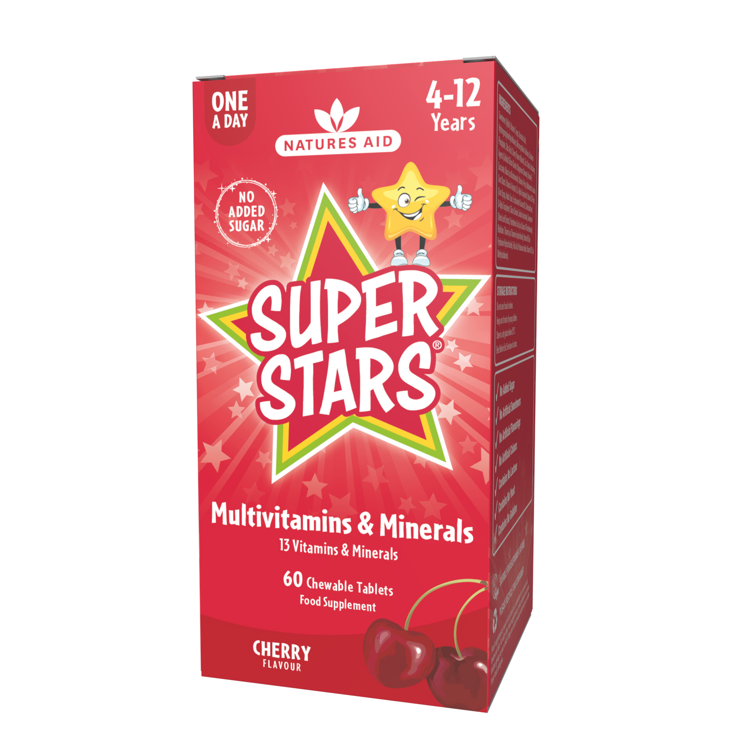 Natures Aid Super Stars Multivitamin and Minerals 60s