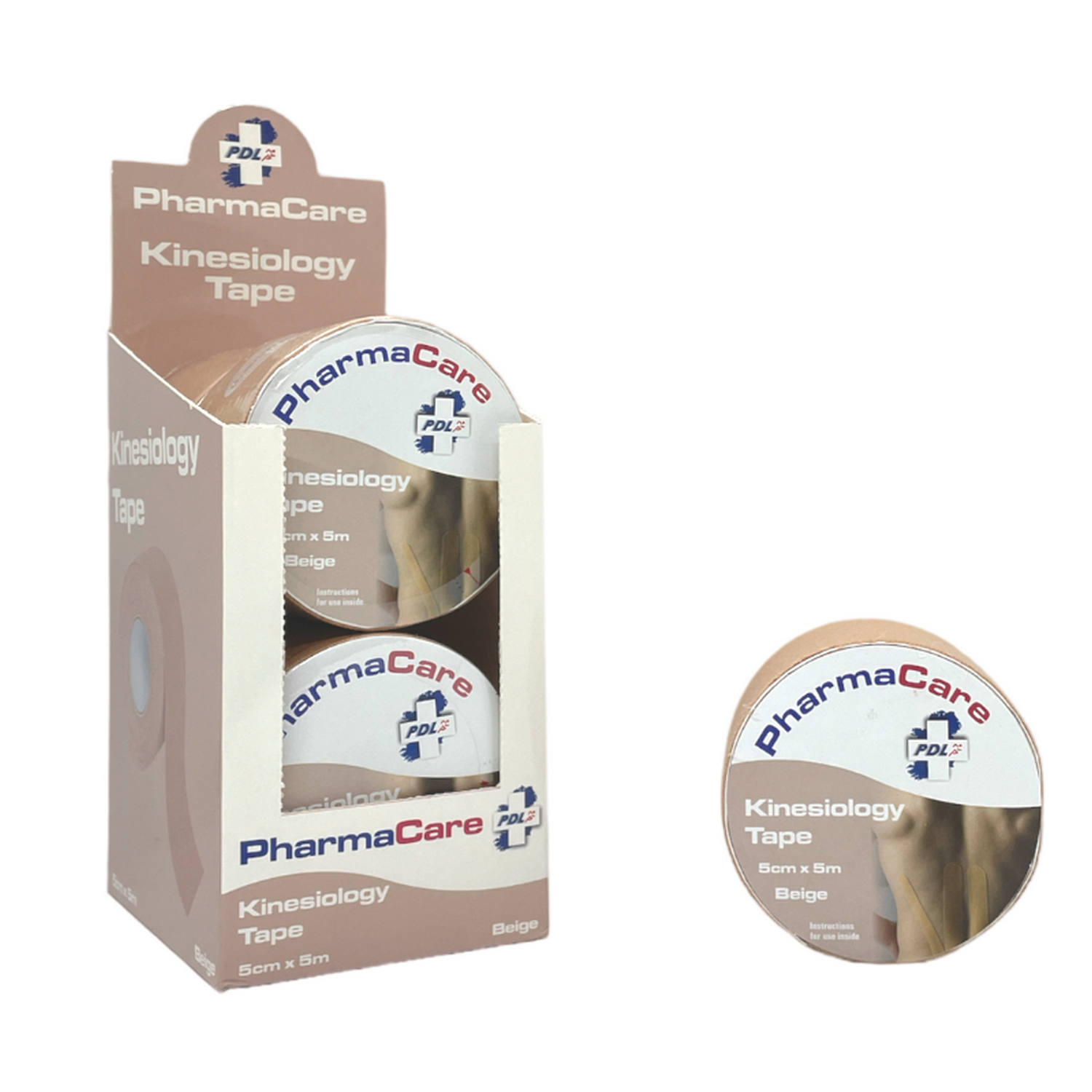 Pharmacare Kinesiology Tape Beige 5CM X 5M