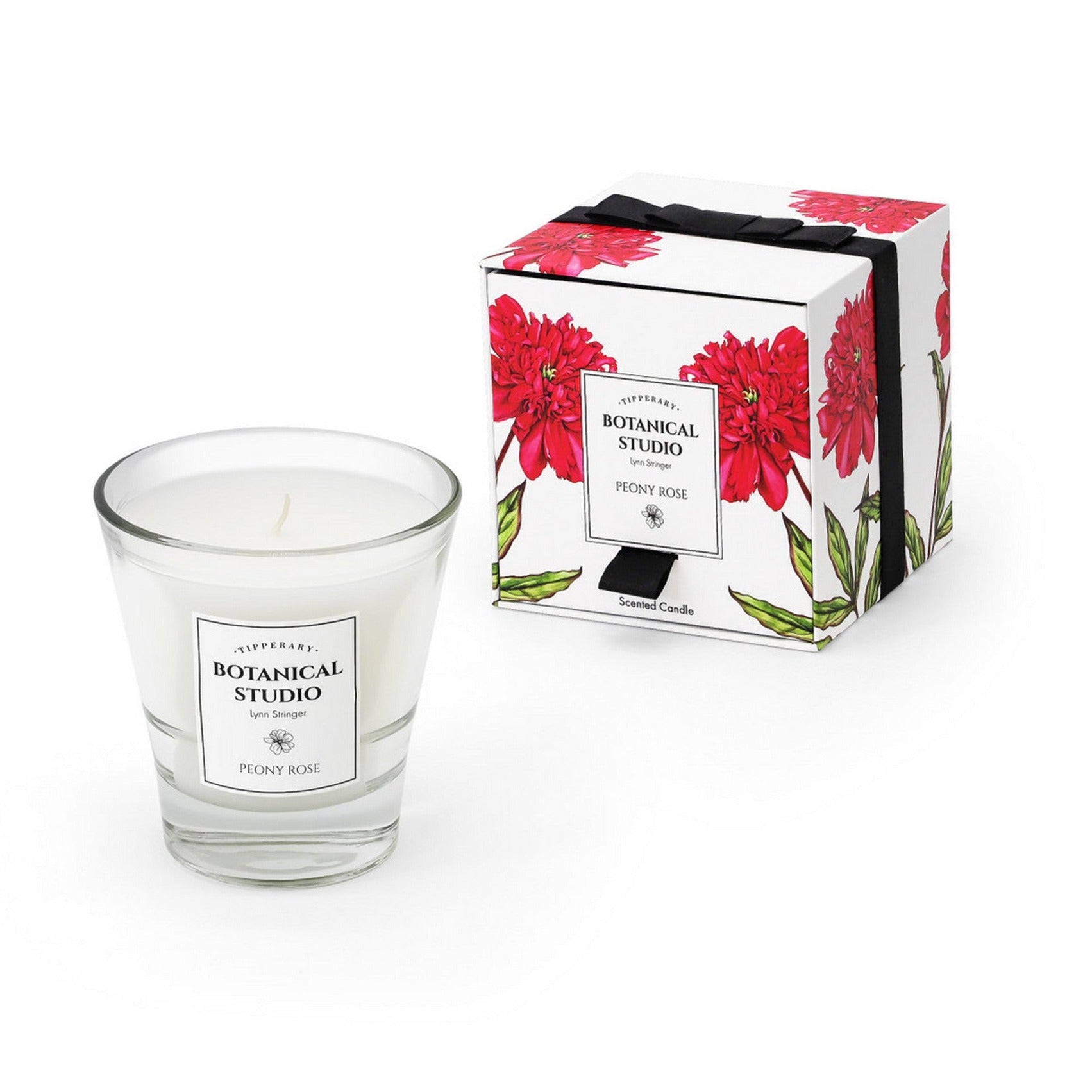 Tipperary Crystal Botanical Studio Candle Peony Rose