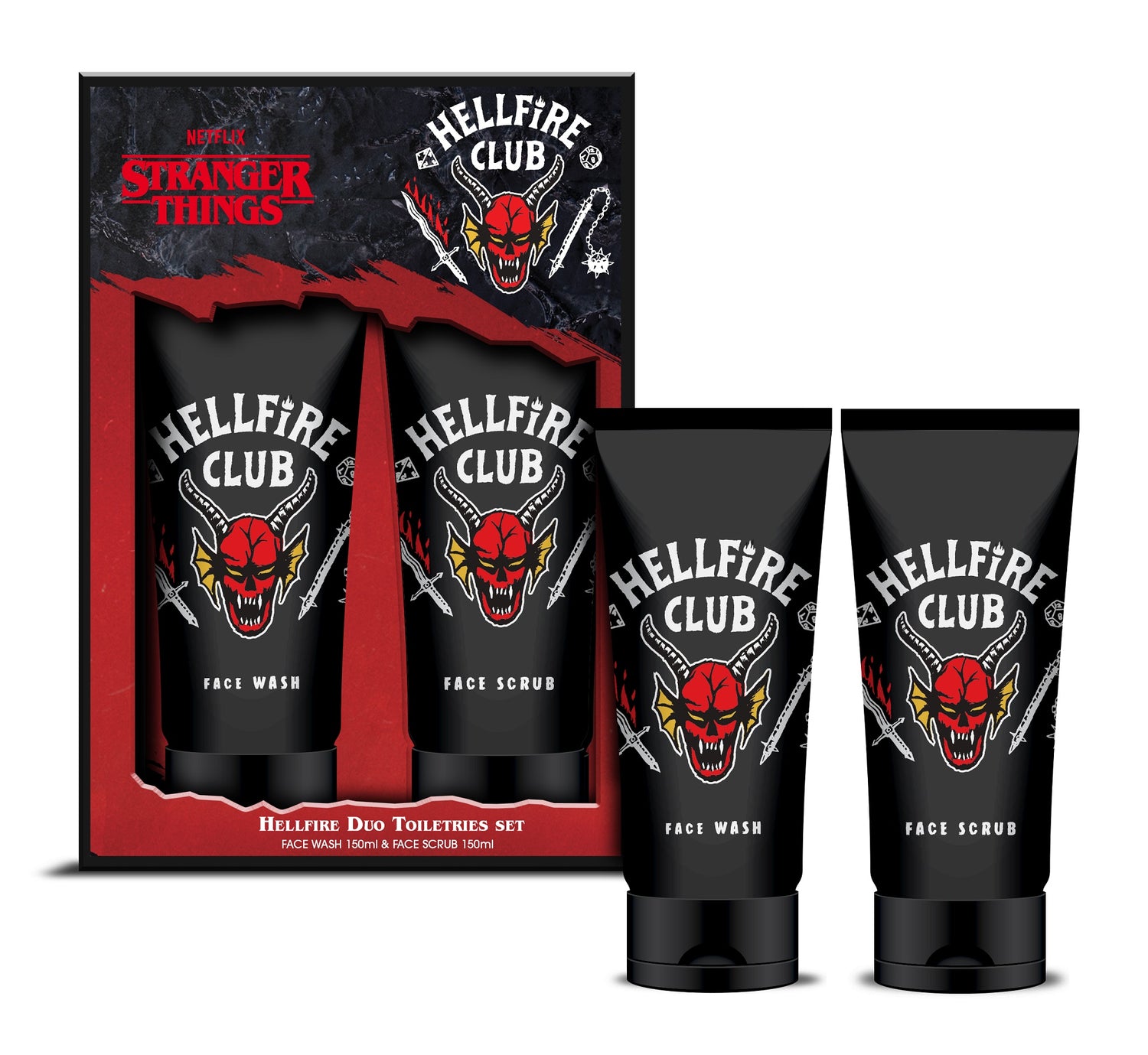 Stranger Things Hellfire Club Body Wash Set