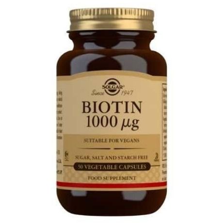 Solgar Biotin 1000 mcg Vegetable 50 Capsules