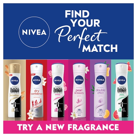 Nivea Black And White Clear Antiperspirant Deodorant 150ml