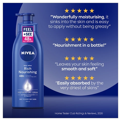 NIVEA Body Lotion for Dry Skin Rich Nourishing 400ml