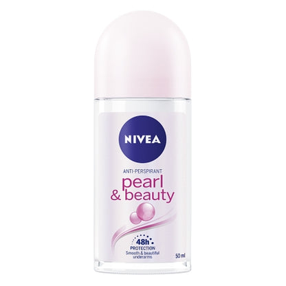 NIVEA Anti-Perspirant Deodorant Roll-On, Pearl &amp; Beauty, 48 Hours Deo, 50ml
