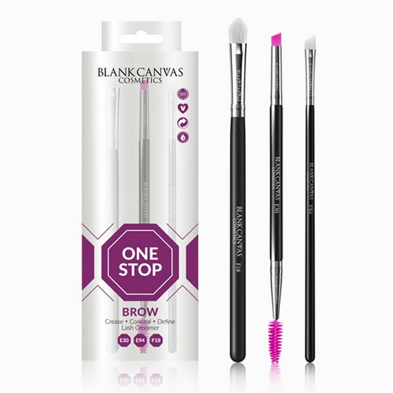 Blank Canvas One Stop Vegan Brows Brush Set