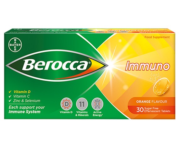 Berocca Immuno Effervescent Tablets 30s