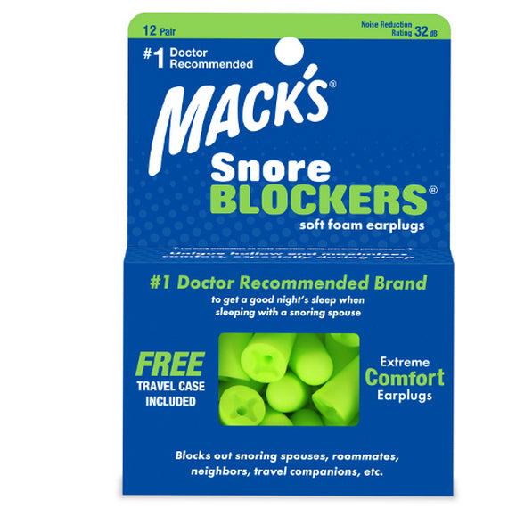 Mack s Snore Blockers Soft Foam Earplugs 12