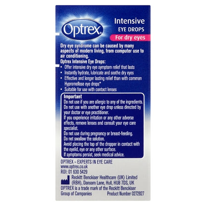 Optrex Intensive Eye Drops 10ml